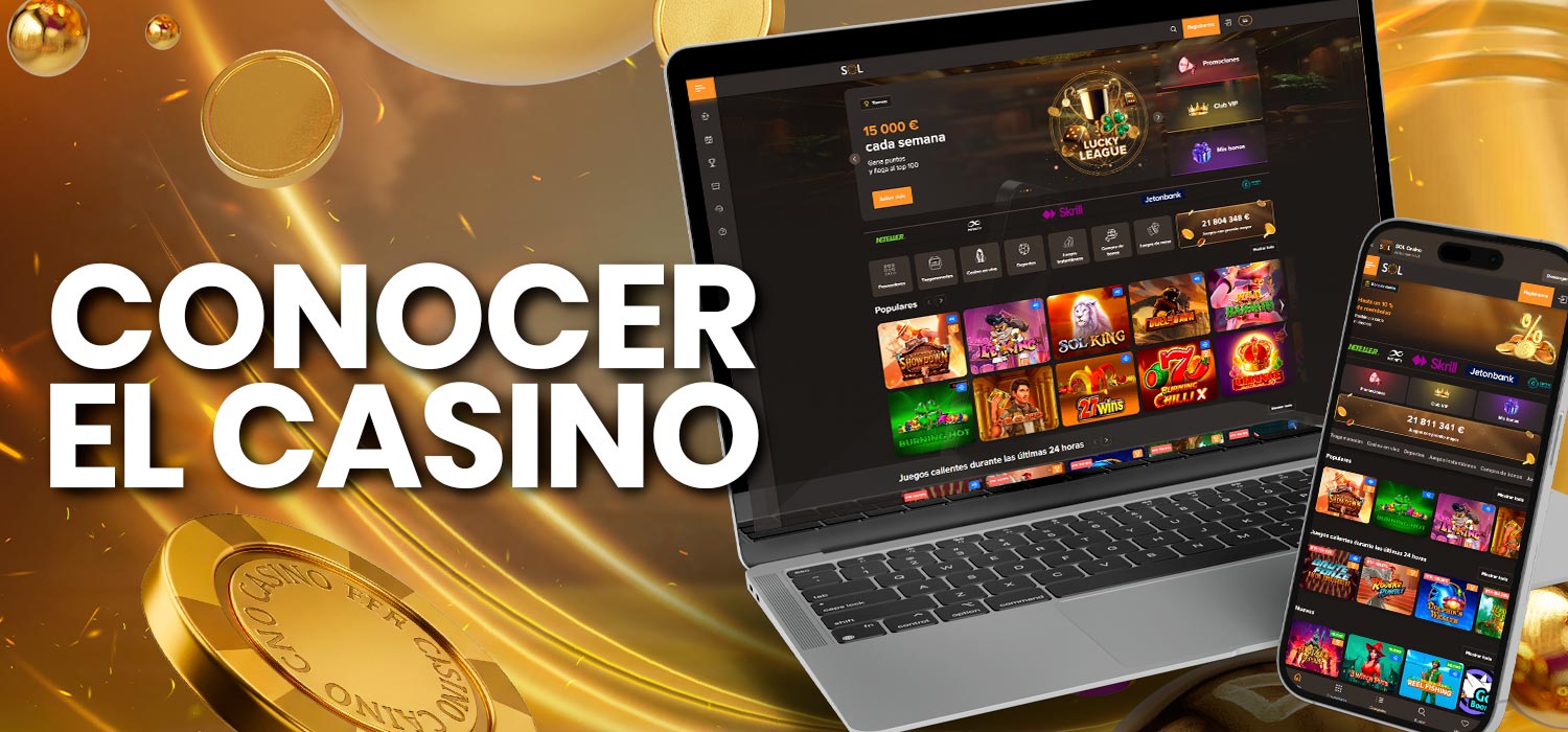 Información básica sobre el juego en el sitio web del casino Casino Sol.