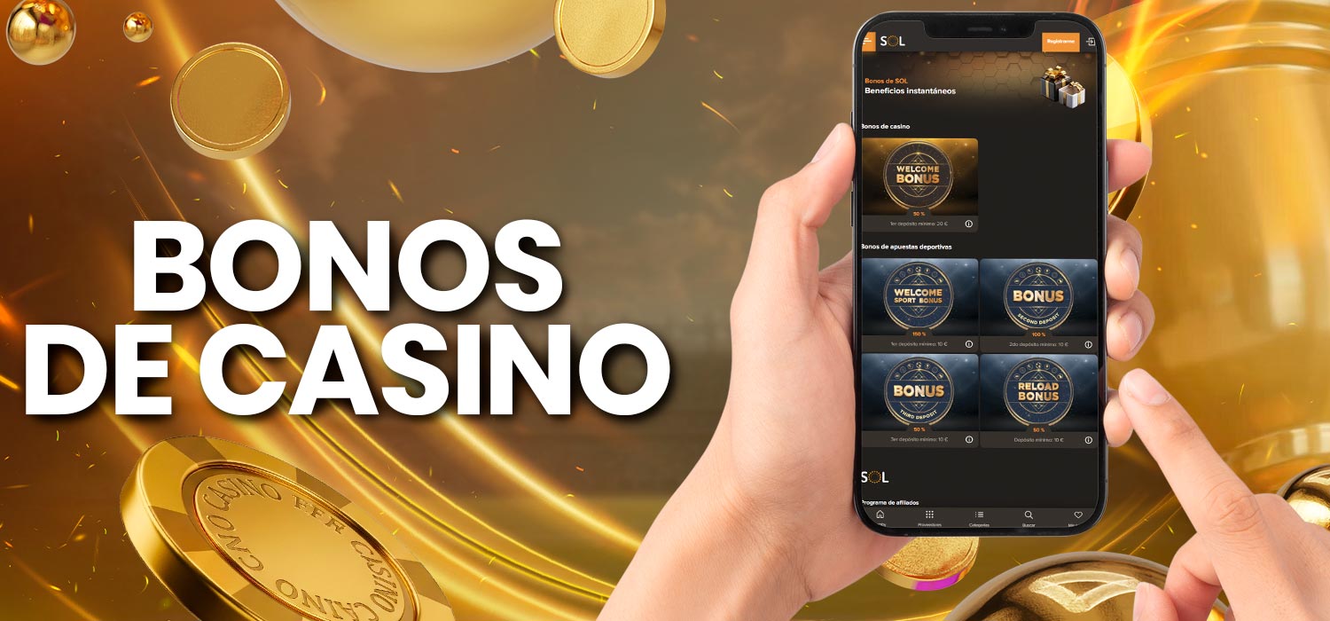 Variedad de ofertas de casino para los jugadores.