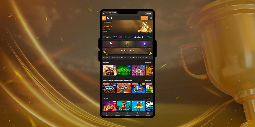 Acceda al sitio web del casino desde un dispositivo cómodo.