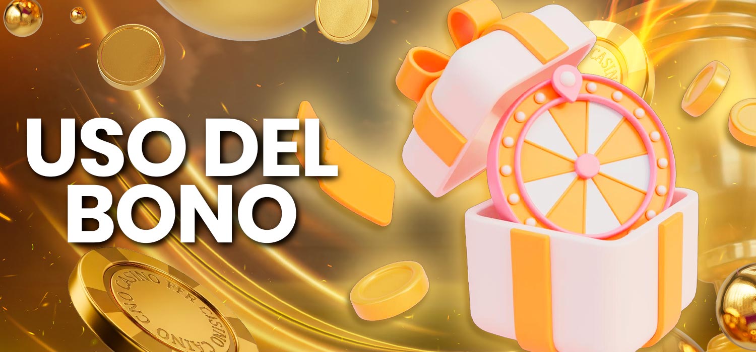 Uso de giros gratis de bonificación.